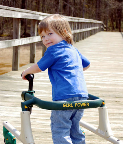 cerebral palsy - gait trainer - walker - spastic diplegia - preschooler - child