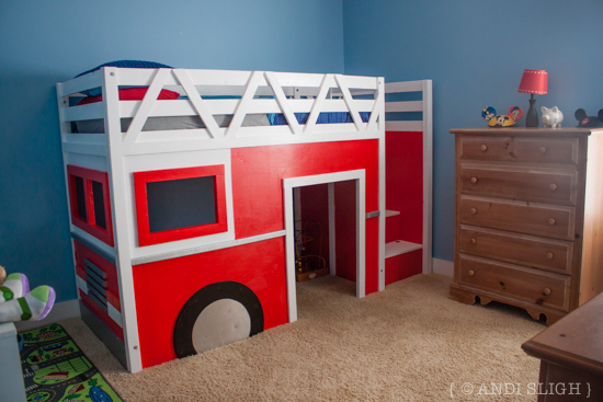 fire truck loft bed