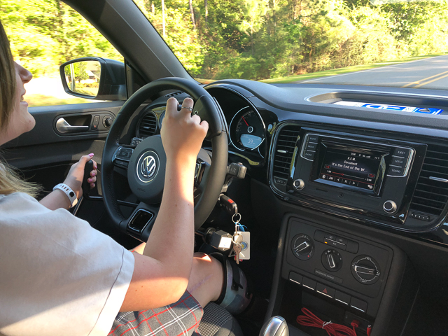 hand controls for new driver with cerebral palsy