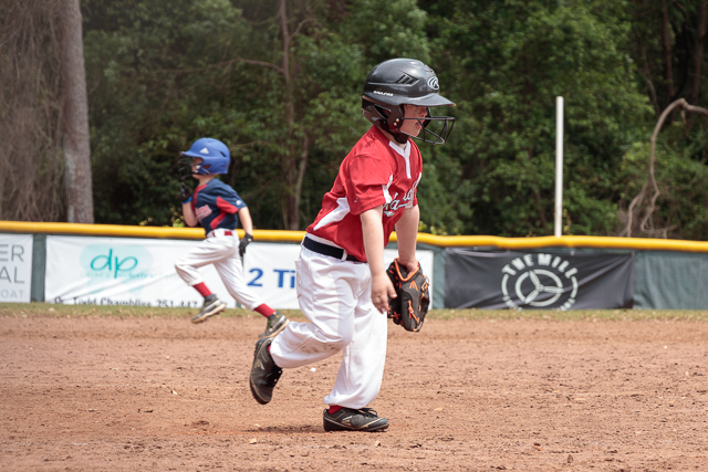 Nathan fielding a ball at pitcher