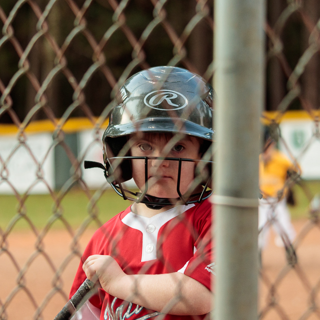 Nathan preparing to bat