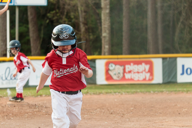 Nathan running home